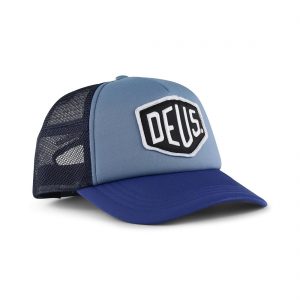 Deus Ex Machina Baylands Mesh Back Trucker Cap - Blue/Navy