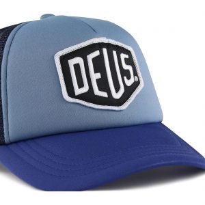 Deus Ex Machina Baylands Mesh Back Trucker Cap - Blue/Navy