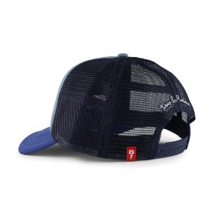 Deus Ex Machina Baylands Mesh Back Trucker Cap - Blue/Navy