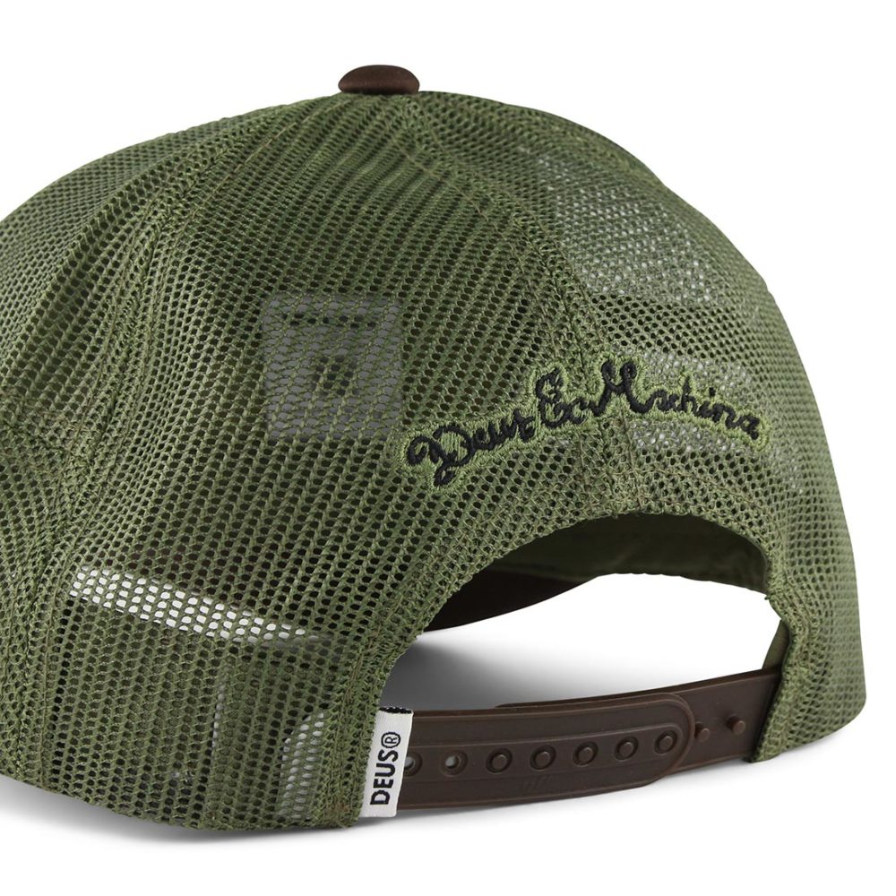 Deus Ex Machina Piston Shield 2 Mesh Back Trucker Cap - Brown