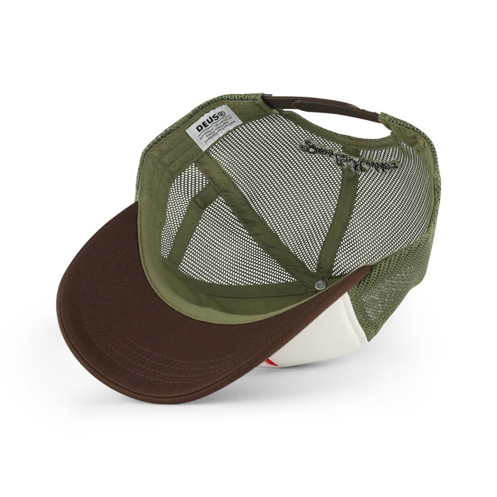 Deus Ex Machina Piston Shield 2 Mesh Back Trucker Cap - Brown