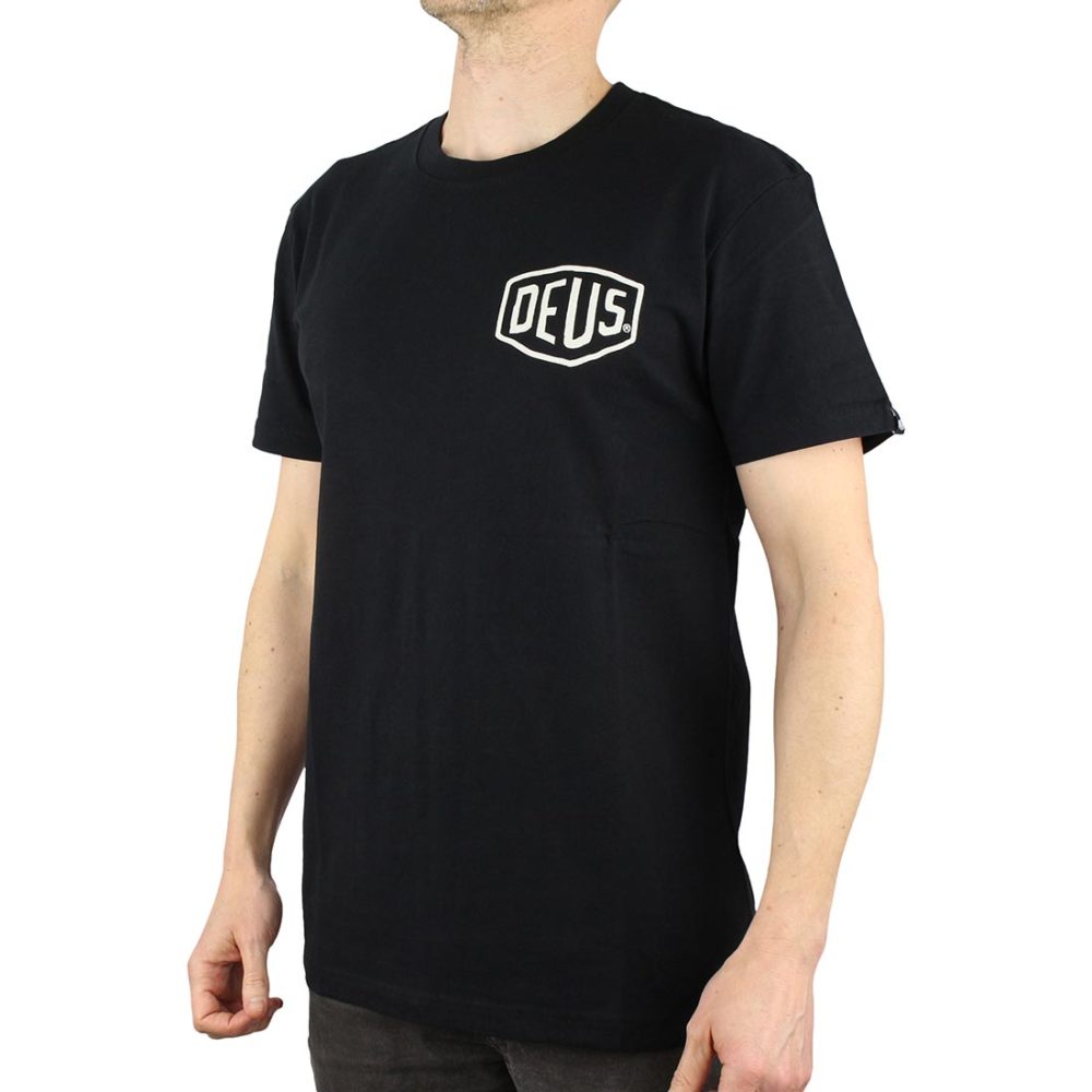 Deus Ex Machina Venice Address (Shield) T-Shirt - Black