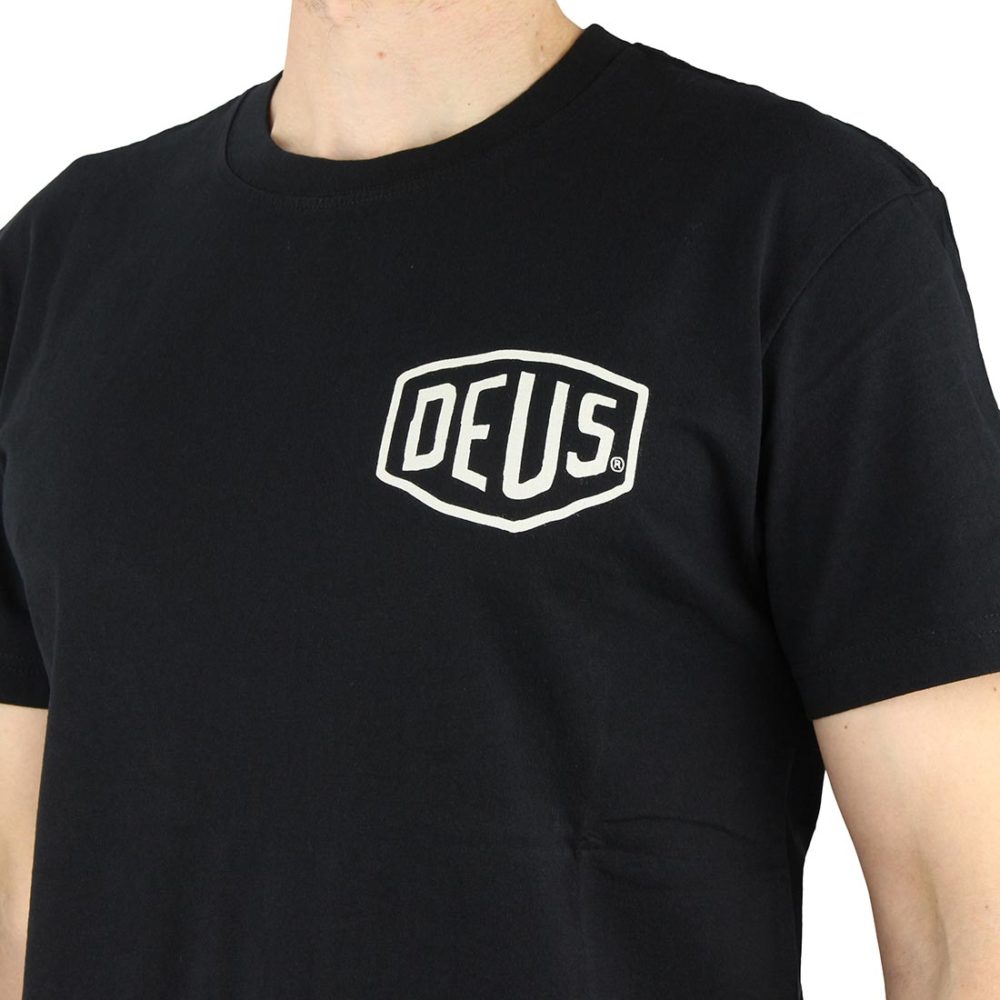 Deus Ex Machina Tokyo Address (Shield) T-Shirt - Black