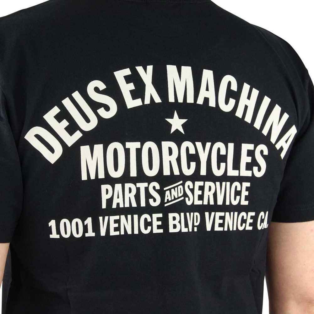 Deus Ex Machina Venice Address (Shield) T-Shirt - Black