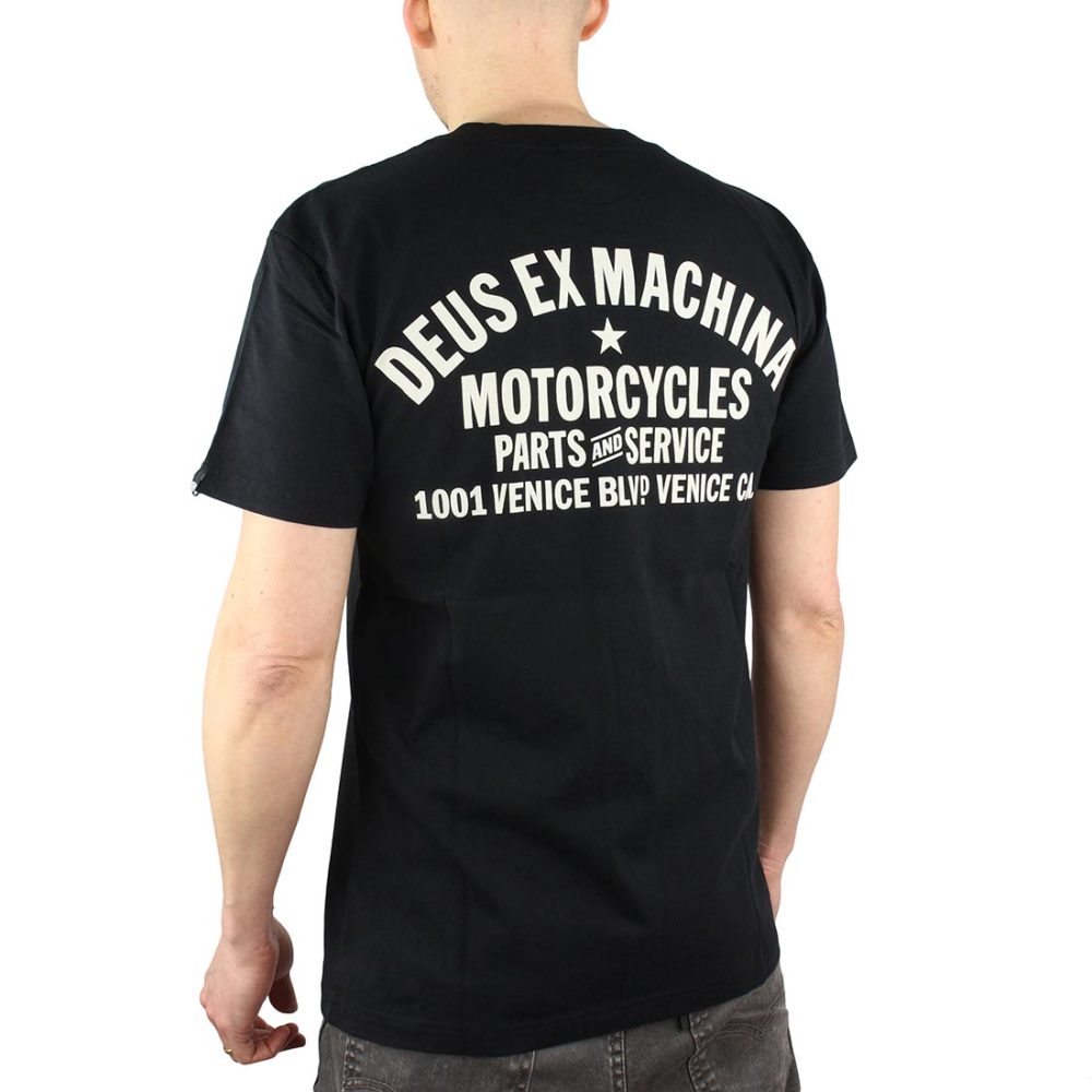 Deus Ex Machina Venice Address (Shield) T-Shirt - Black