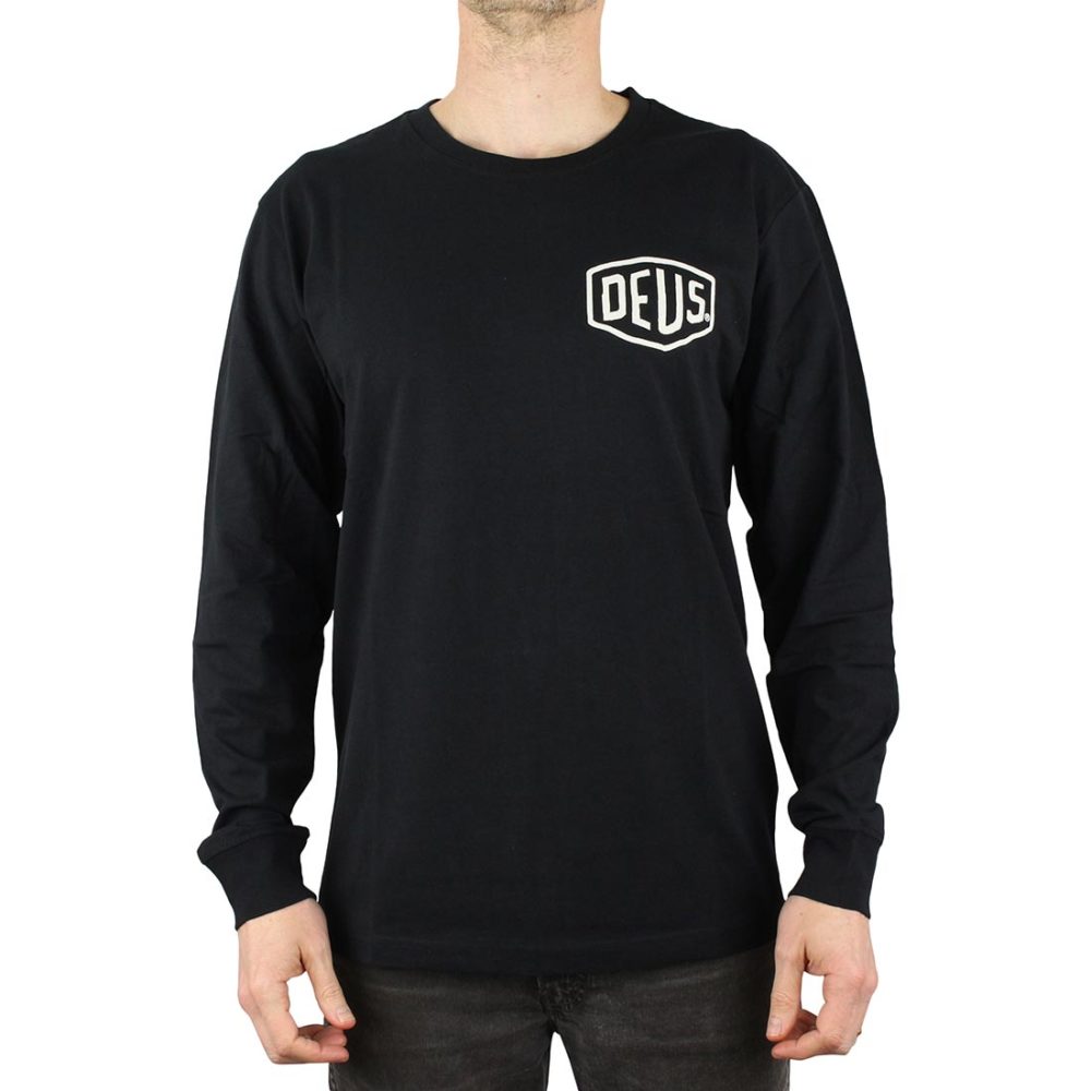 Deus Ex Machina Venice LA Address L/S T-Shirt - Black