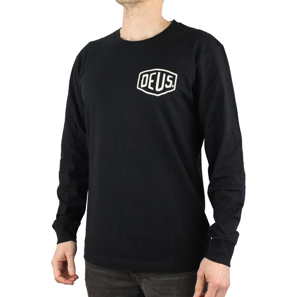 Deus Ex Machina Venice LA Address L/S T-Shirt - Black