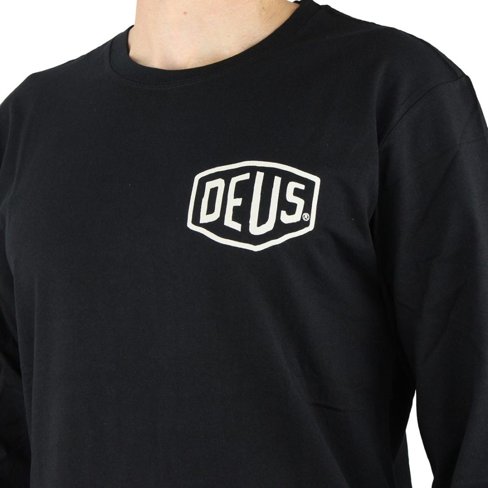 Deus Ex Machina Venice LA Address L/S T-Shirt - Black