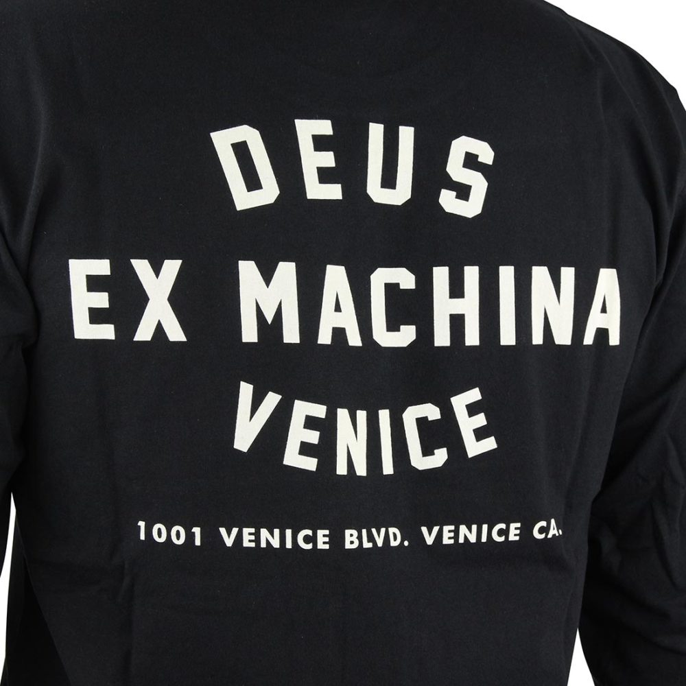 Deus Ex Machina Venice LA Address L/S T-Shirt - Black