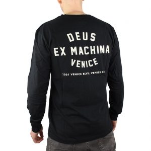Deus Ex Machina Venice LA Address L/S T-Shirt - Black