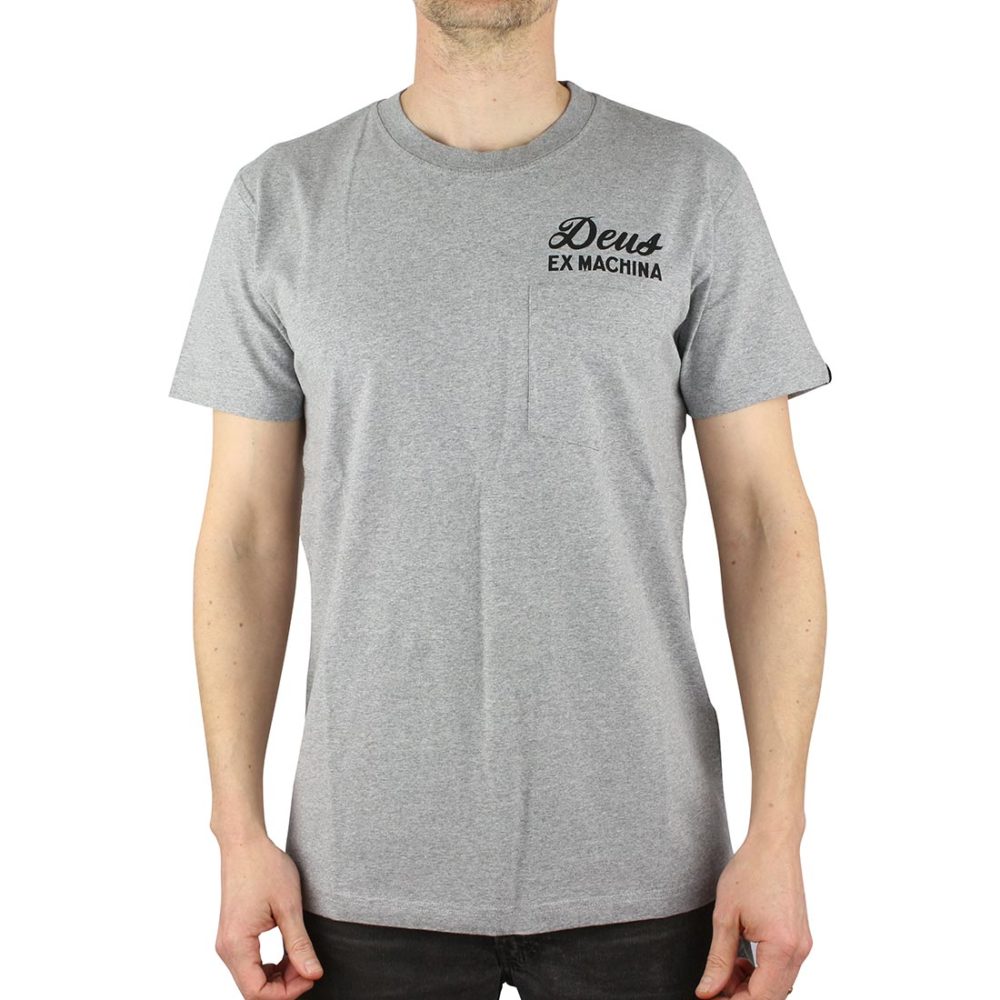 Deus Ex Machina Venice LA Address T-Shirt - Grey Marle