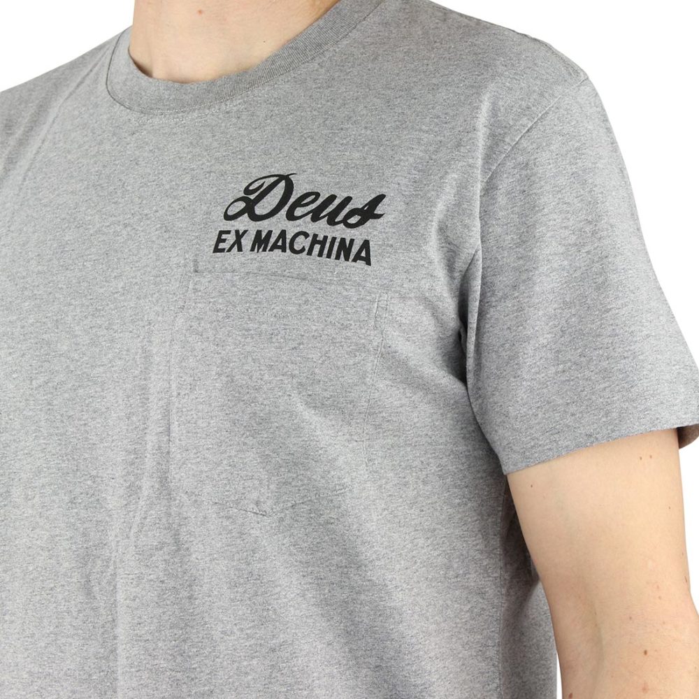 Deus Ex Machina Venice LA Address T-Shirt - Grey Marle