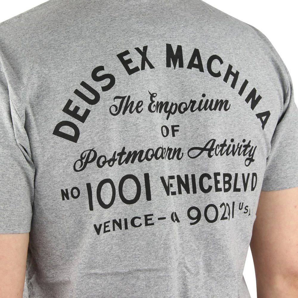 Deus Ex Machina Venice LA Address T-Shirt - Grey Marle