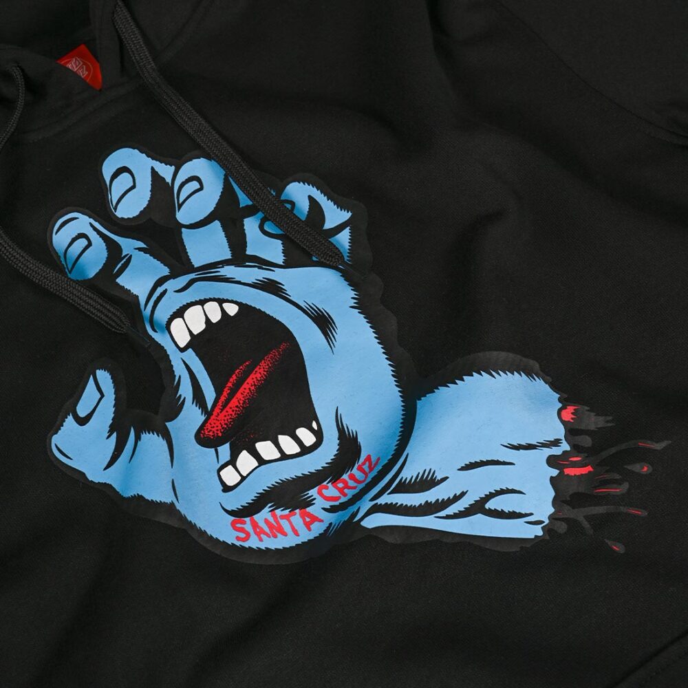 Santa Cruz Screaming Hand Pullover Hoodie - Black