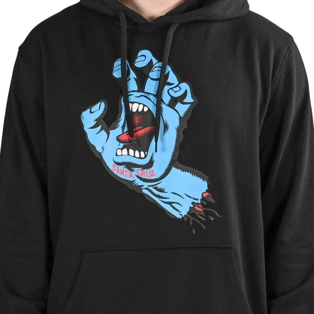 Santa Cruz Screaming Hand Pullover Hoodie - Black