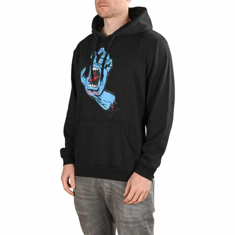 Santa Cruz Screaming Hand Pullover Hoodie - Black