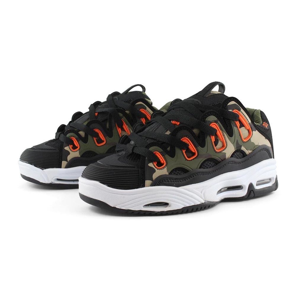 Osiris D3 2001 Shoes - Black Orange Camo