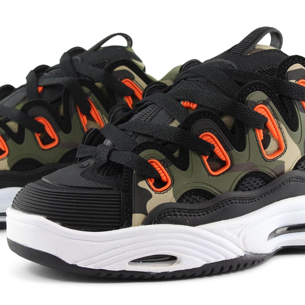 Osiris D3 2001 Shoes - Black Orange Camo