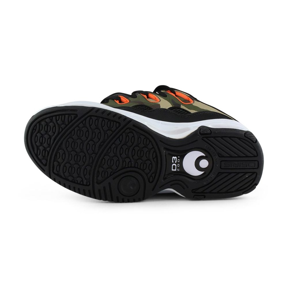 Osiris D3 2001 Shoes - Black Orange Camo