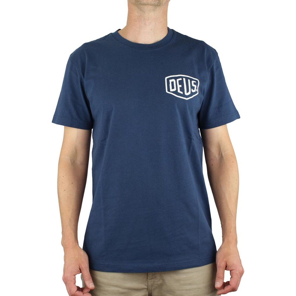 Deus Ex Machina Tokyo Address (Shield) T-Shirt - Navy