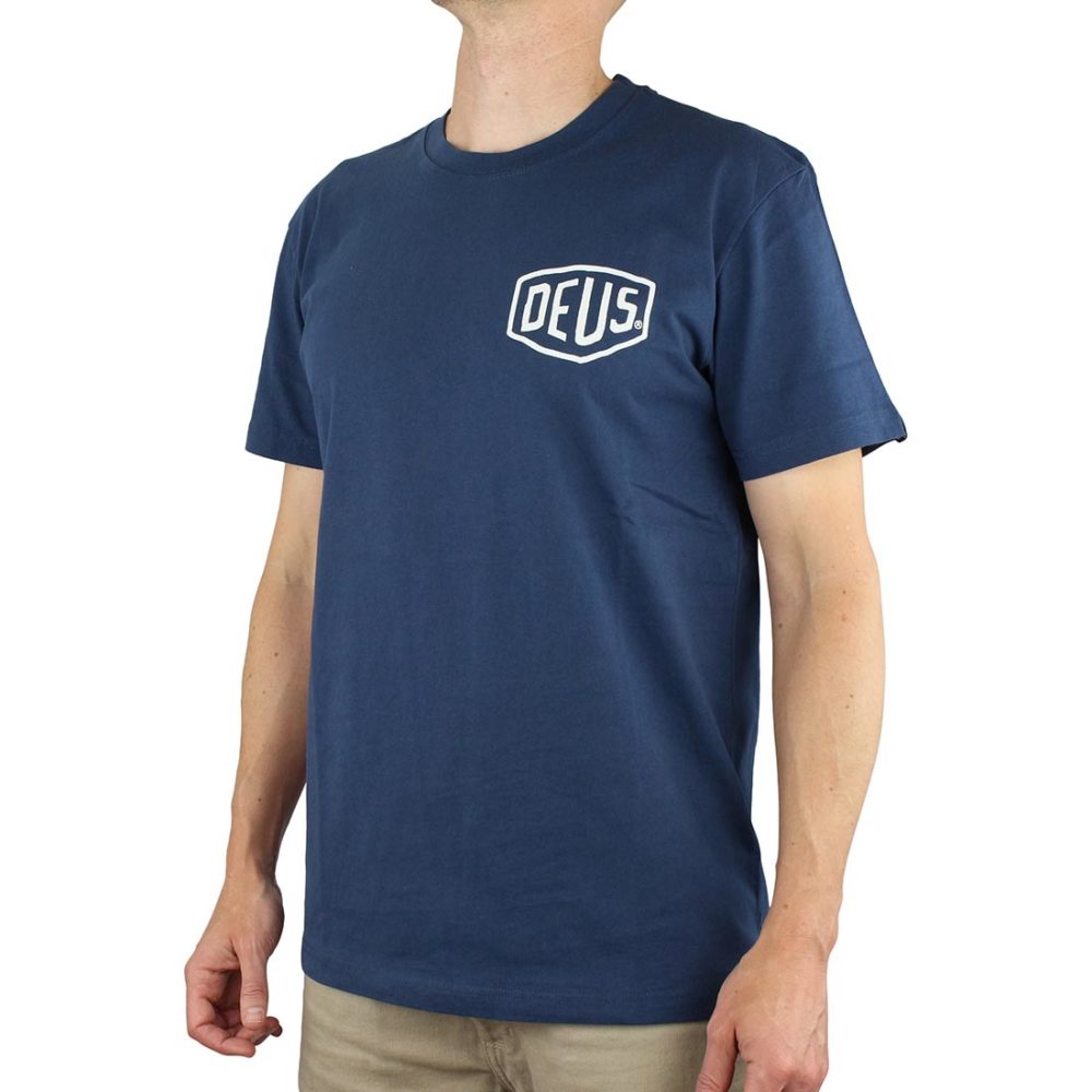 Deus Ex Machina Tokyo Address (Shield) T-Shirt - Navy