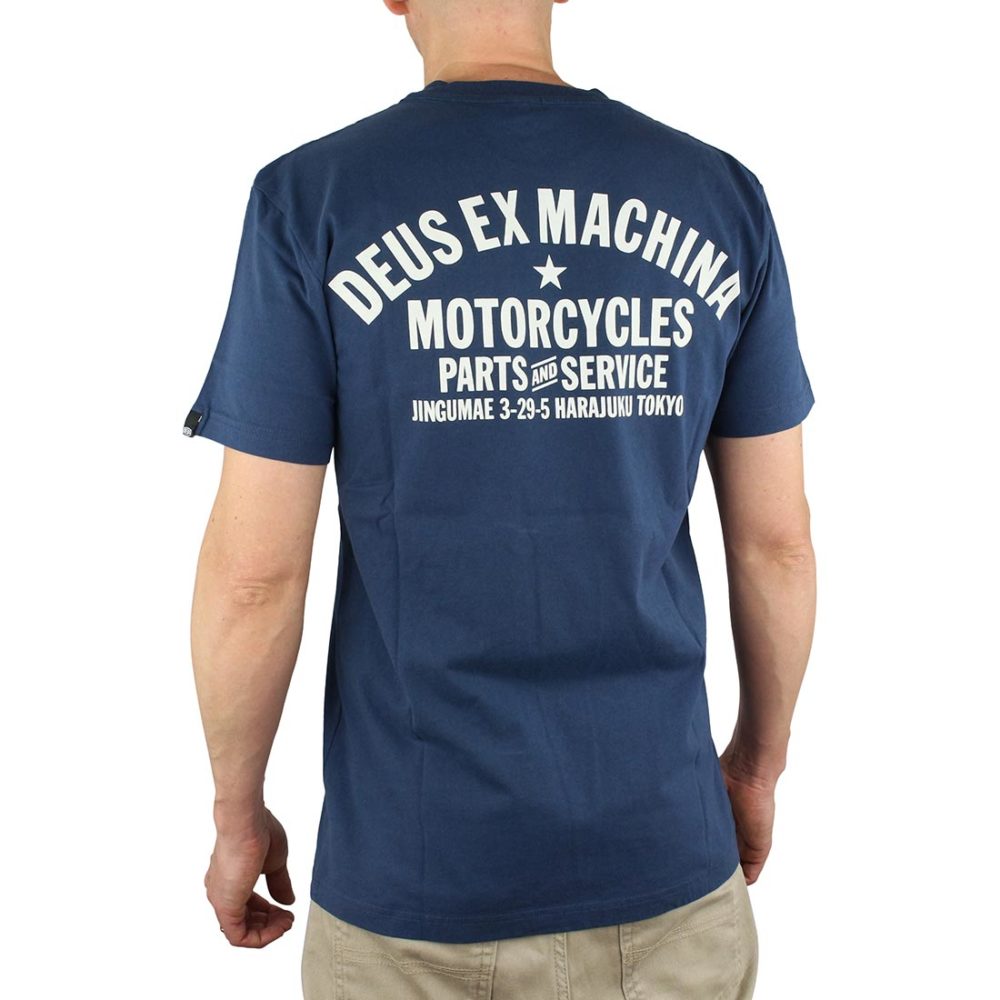 Deus Ex Machina Tokyo Address (Shield) T-Shirt - Navy