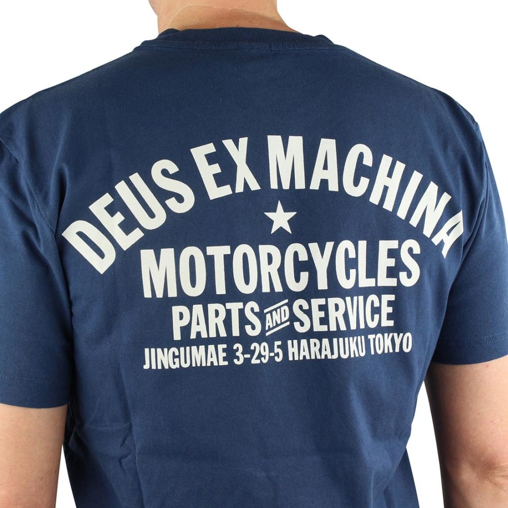 Deus Ex Machina Tokyo Address (Shield) T-Shirt - Navy