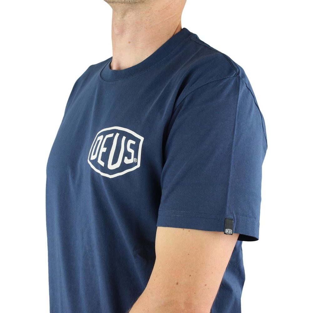 Deus Ex Machina Tokyo Address (Shield) T-Shirt - Navy