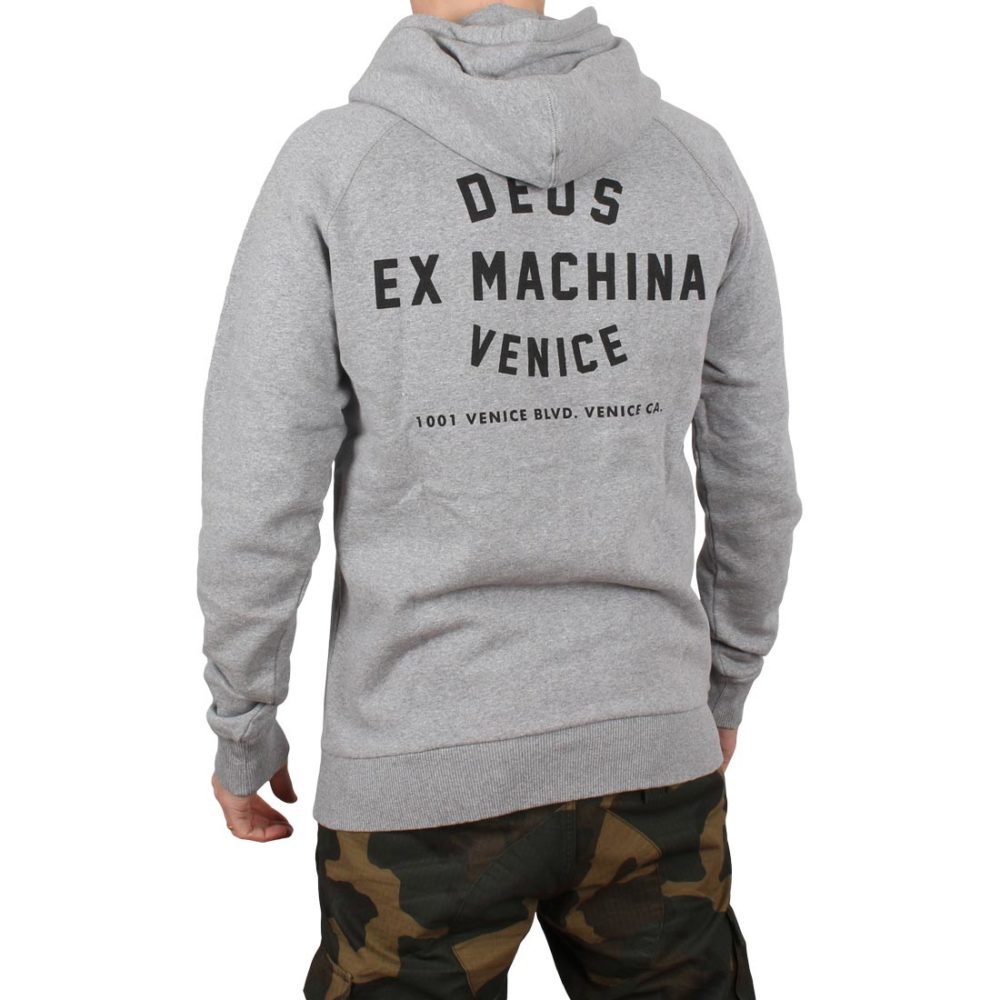 Deus Ex Machina Venice Address Pullover Hoodie - Grey Marle