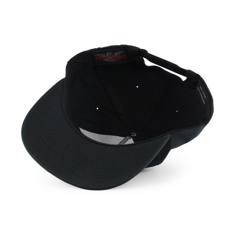 Powell Peralta Winged Ripper Snapback Cap - Black
