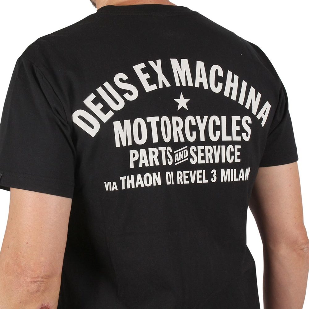 Deus Ex Machina Milano Address (Shield) T-Shirt - Black