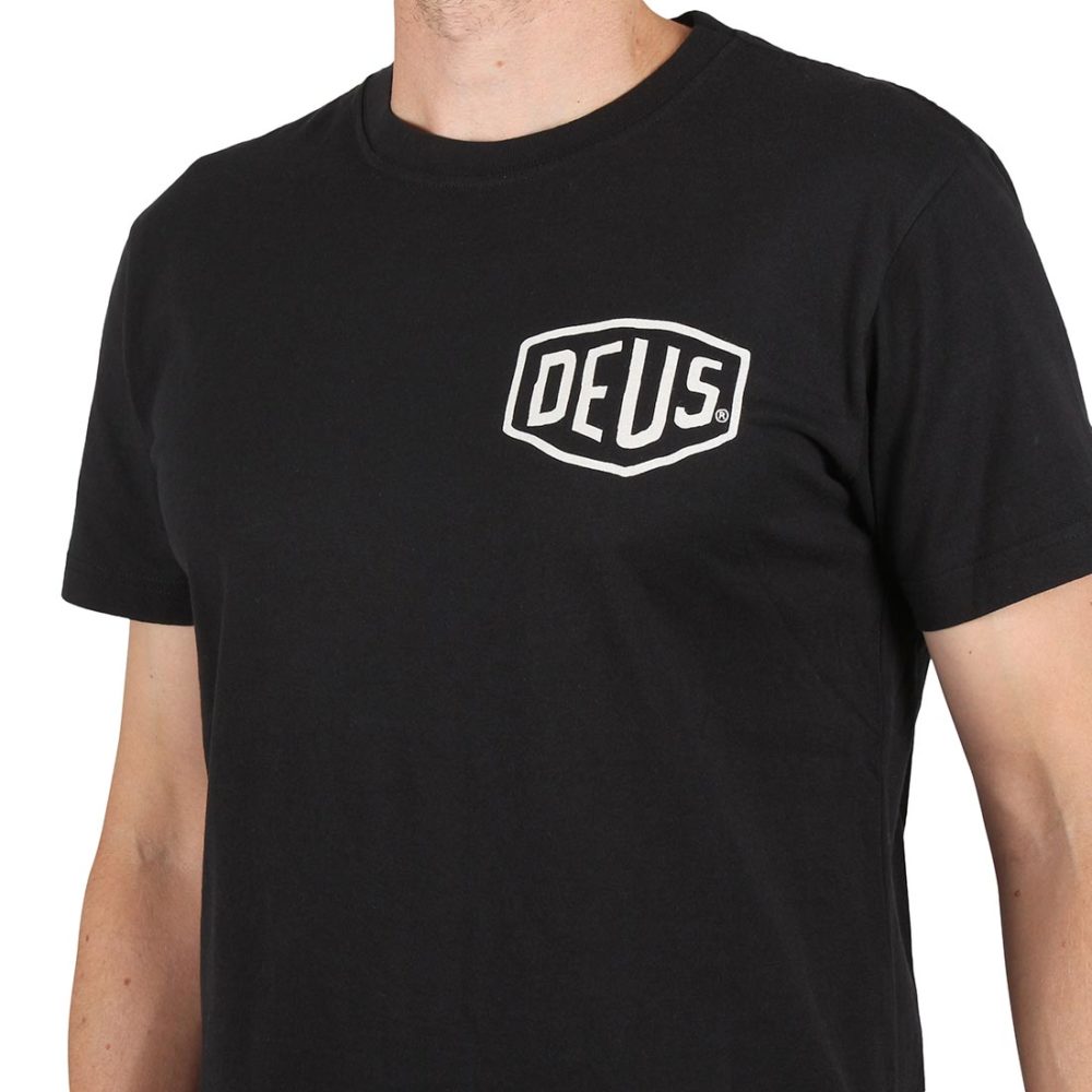 Deus Ex Machina Milano Address (Shield) T-Shirt - Black