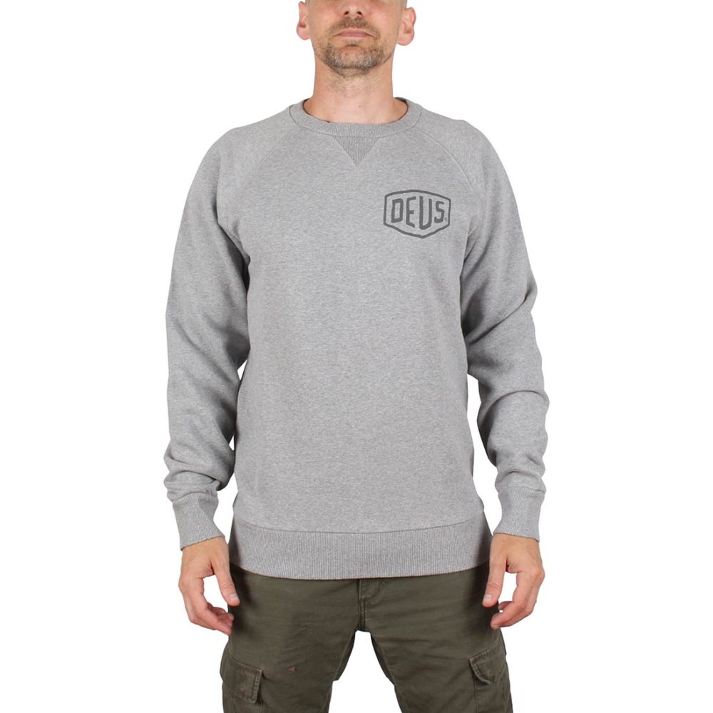 Deus Ex Machina Venice Address Crew Sweater - Grey Marle