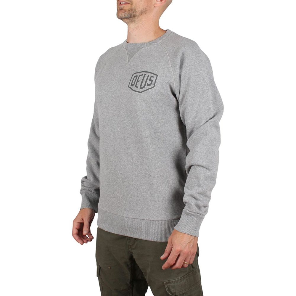 Deus Ex Machina Venice Address Crew Sweater - Grey Marle