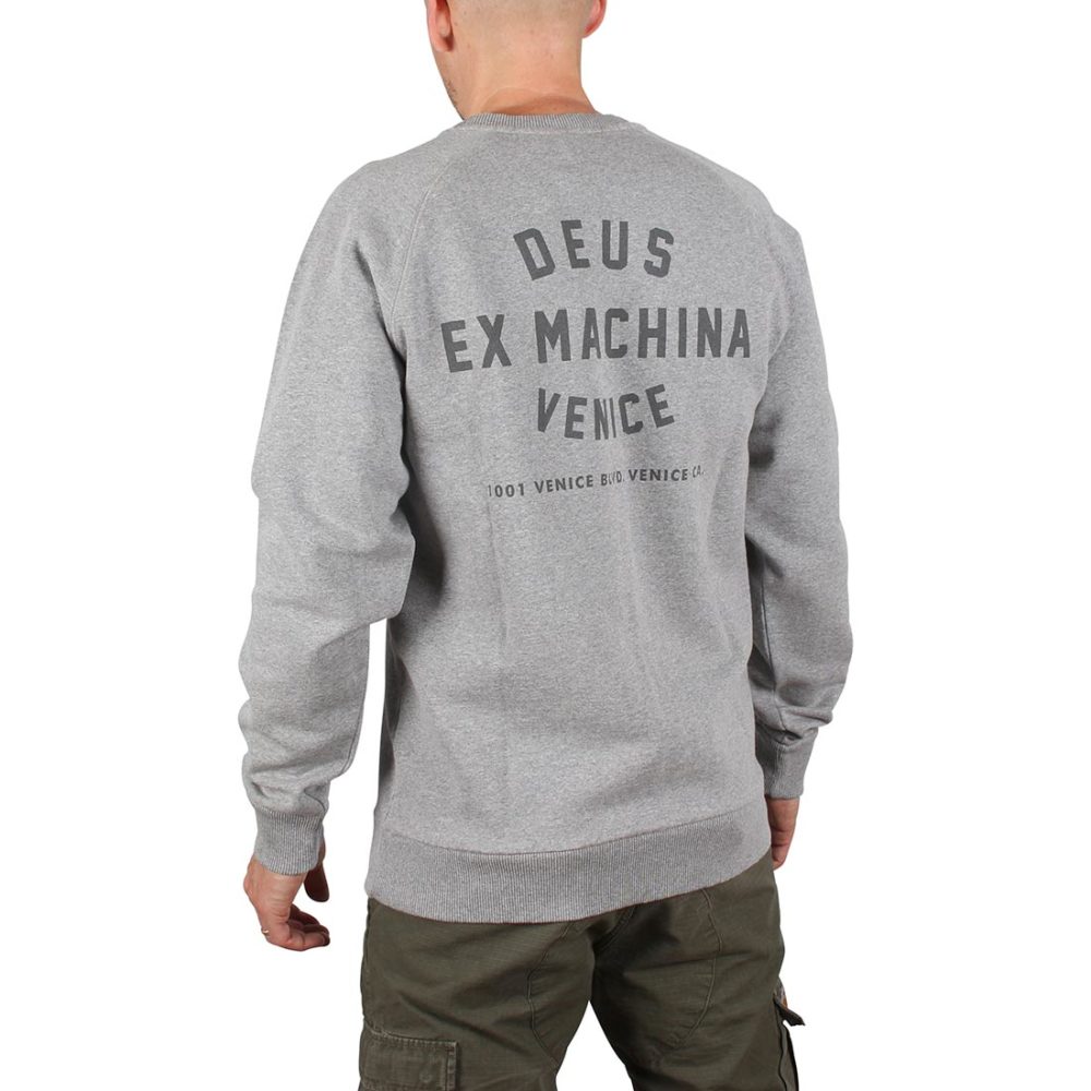 Deus Ex Machina Venice Address Crew Sweater - Grey Marle