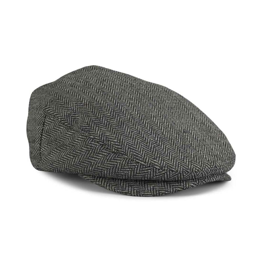 Brixton Hooligan Snap Flat Cap - Grey / Black