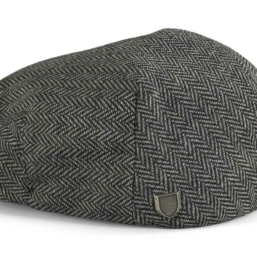 Brixton Hooligan Snap Flat Cap - Grey / Black