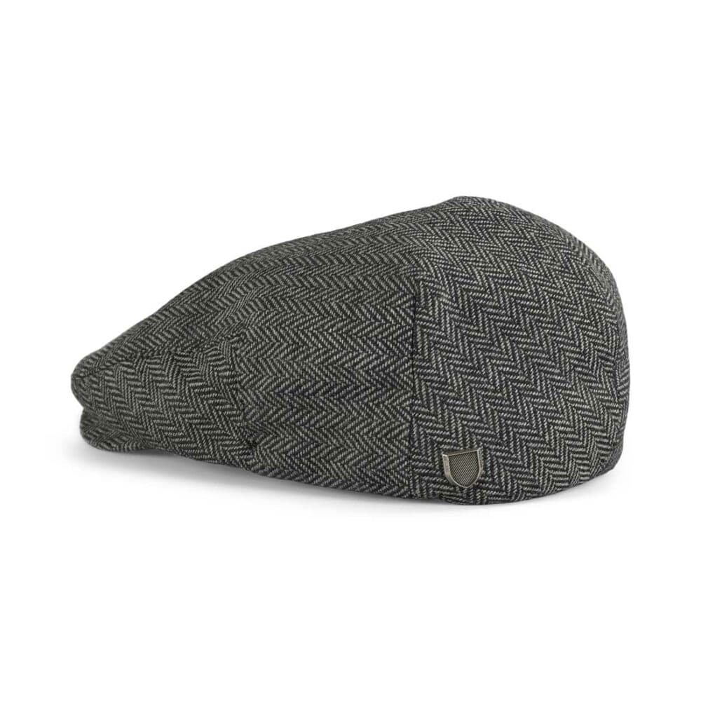 Brixton Hooligan Snap Flat Cap - Grey/Black