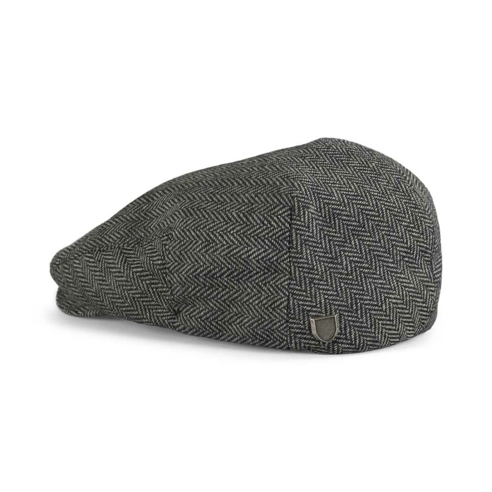 Brixton Hooligan Snap Flat Cap - Grey / Black