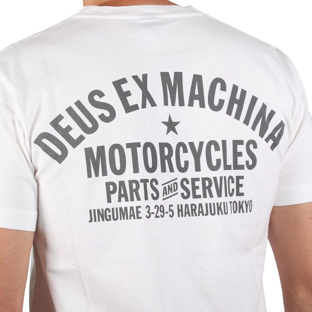 Deus Ex Machina Tokyo Address (Shield) T-Shirt - White