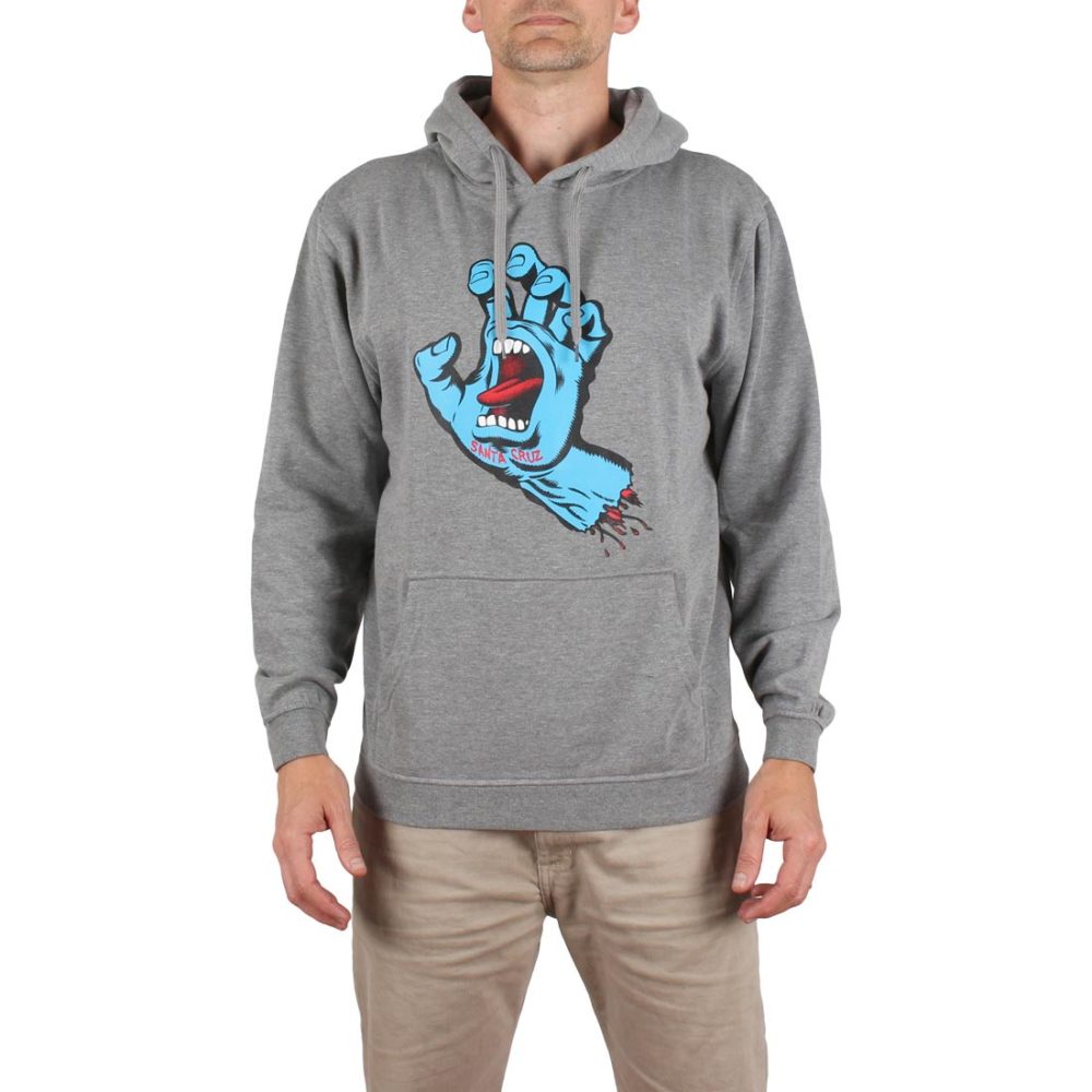 Santa Cruz Screaming Hand Pullover Hoodie - Dark Heather