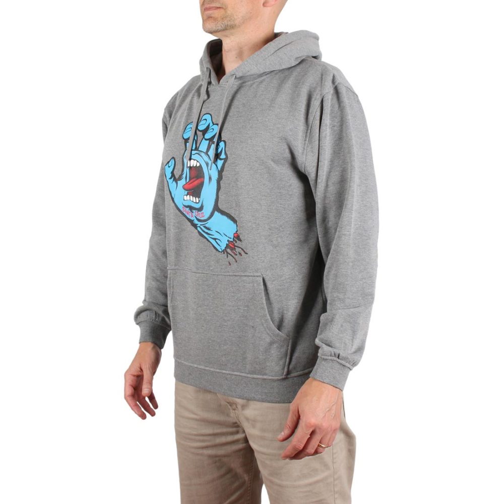 Santa Cruz Screaming Hand Pullover Hoodie - Dark Heather