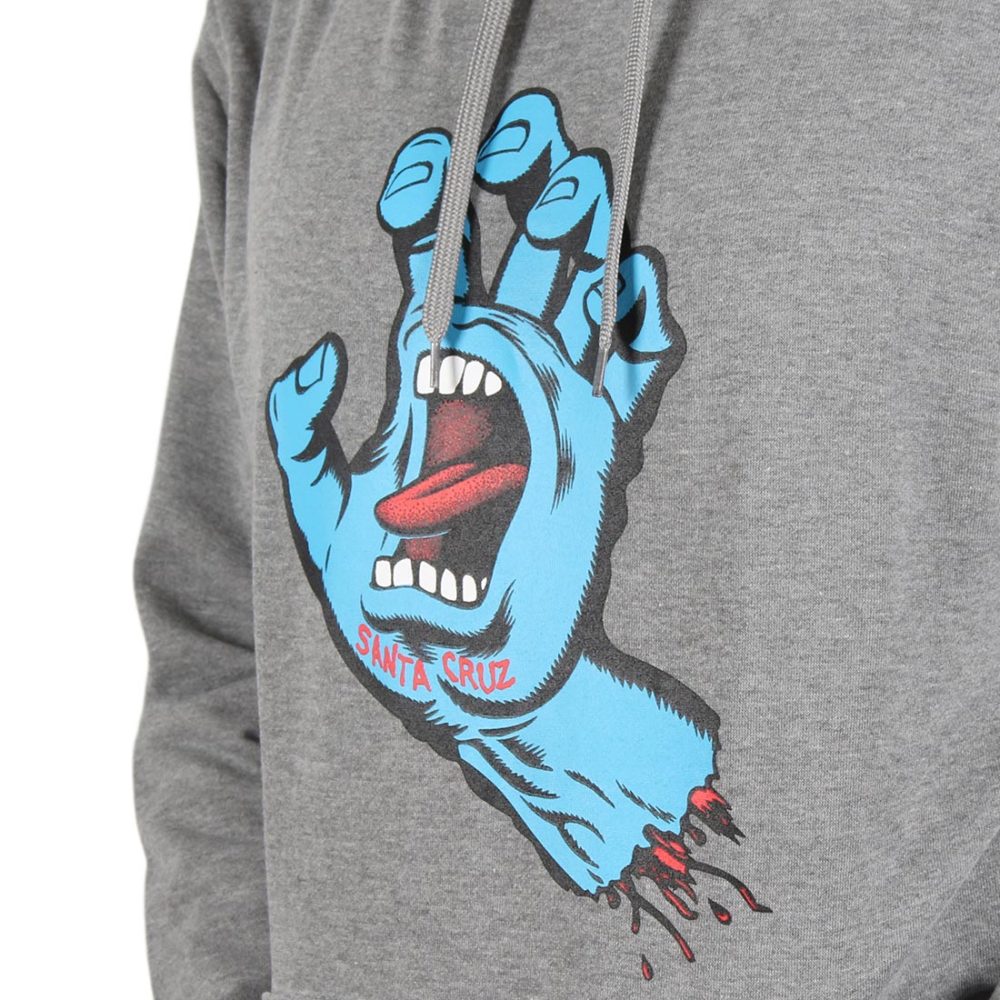 Santa Cruz Screaming Hand Pullover Hoodie - Dark Heather