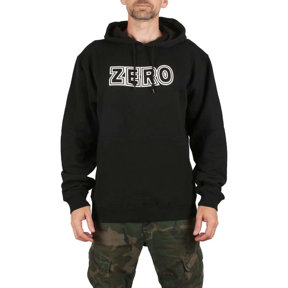 Zero Bold Pullover Hoodie - Black / White