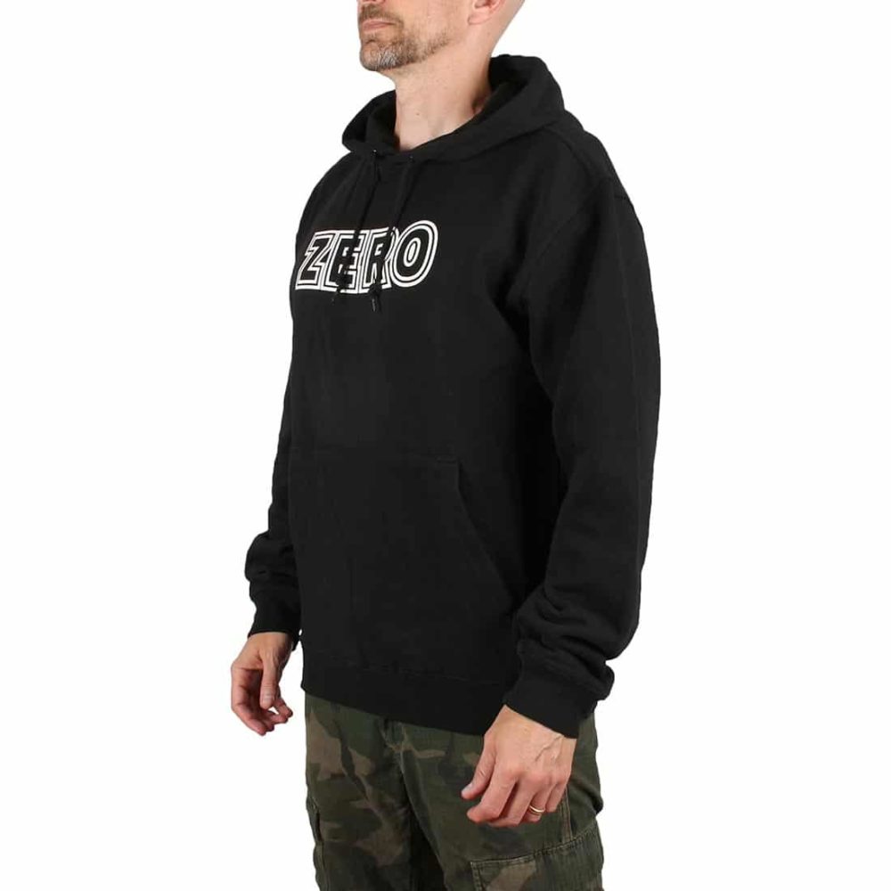 Zero Bold Pullover Hoodie - Black / White