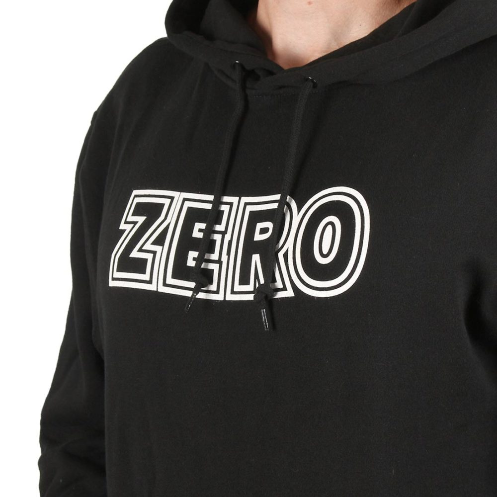 Zero Bold Pullover Hoodie - Black / White