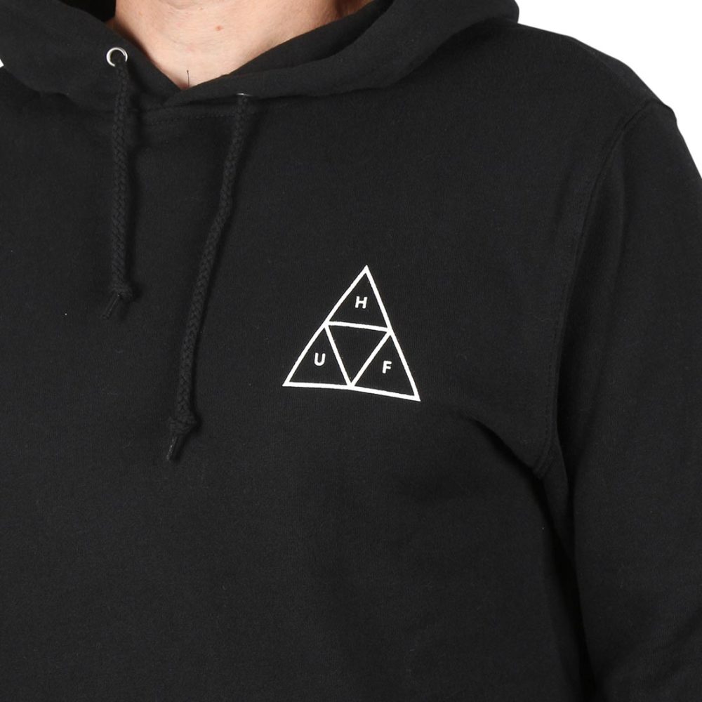 HUF Essentials Triple Triangle Pullover Hoodie - Black