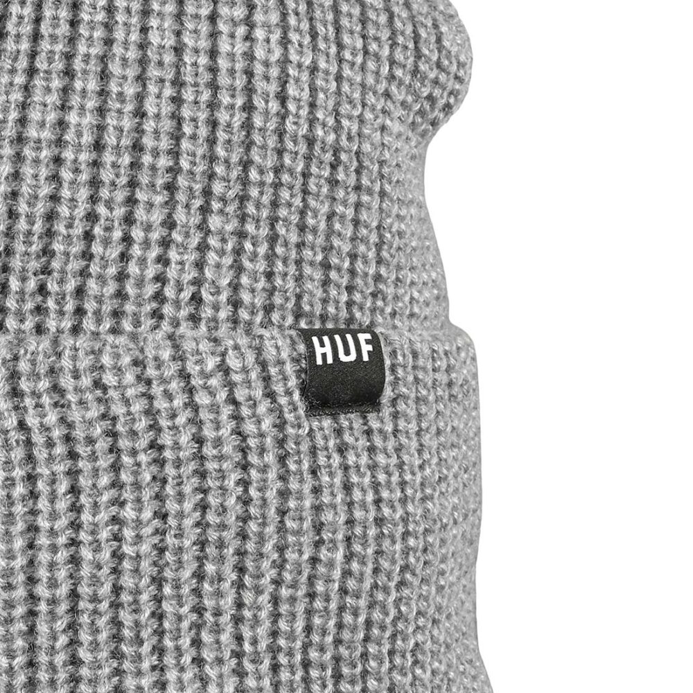 HUF Usual Cuffed Beanie Hat - Grey Heather