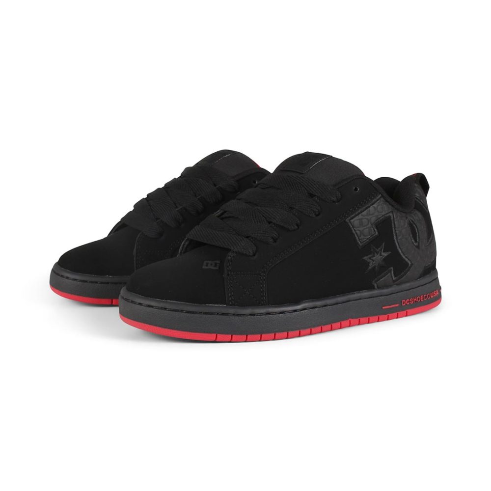 DC Shoes Court Graffik SE - Black / Red / Black