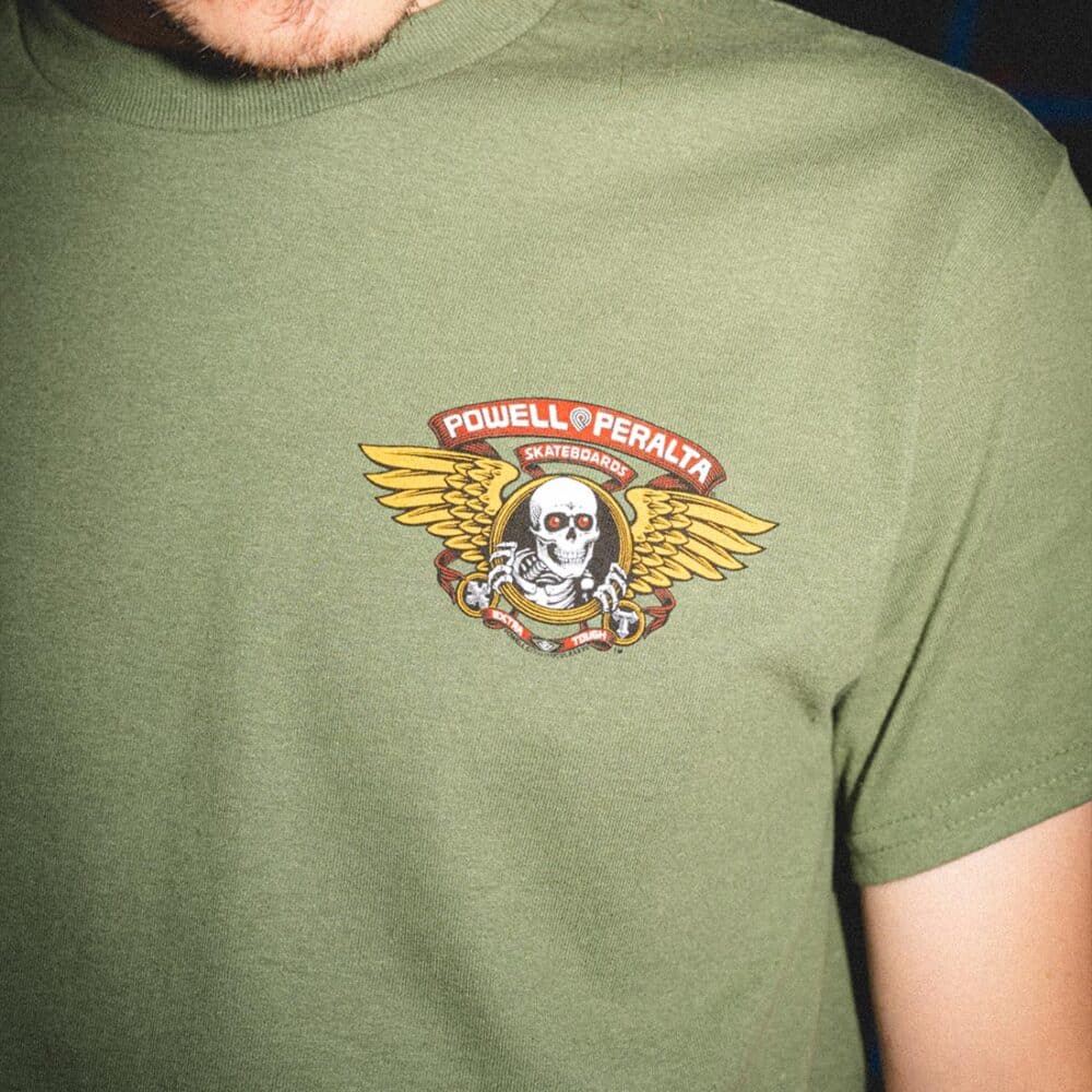 Powell Peralta Winged Ripper S/S T-Shirt - Green